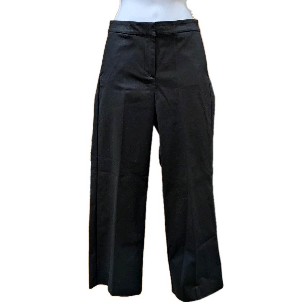 Boden Women's Black Palazzo Wide Leg‎ Flat Front Pant Size 4L  WM41O